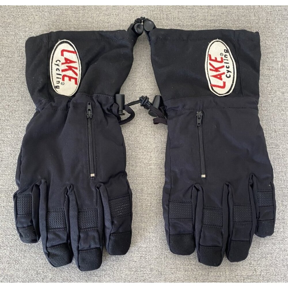 Lake Cycling Winter Gloves Ski Snowboarding Driving Warm Zip Pocket Adjustable